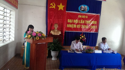 ĐẠI HỘI CHI BỘ 13 LẦN THỨ  XVII