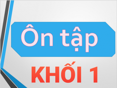 Bài ôn tập khối 1 tháng 3