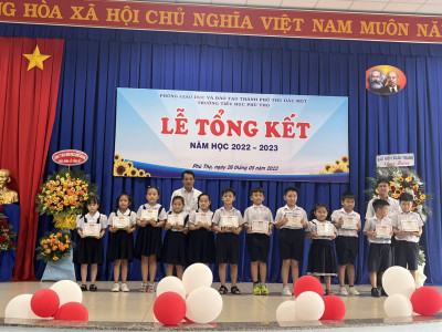 LỄ TỔNG KẾT NĂM HỌC 2022 - 2023 TRƯỜNG TIỂU HỌC PHÚ THỌ