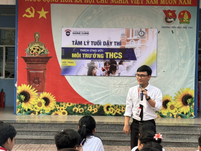 LIÊN ĐỘI TIỂU HỌC PHÚ THỌ TỔ CHỨC SINH HOẠT CHUYÊN ĐỀ "TÂM LÝ TUỔI DẬY THÌ THÍCH ỨNG VỚI MÔI TRƯỜNG TRUNG HỌC CƠ SỞ"