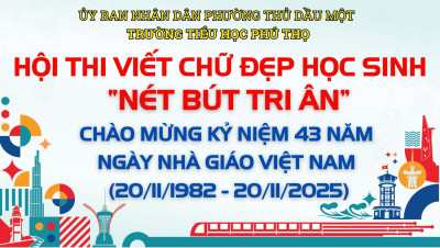 HỘI THI VIẾT CHỮ ĐẸP “NÉT BÚT TRI ÂN” CHÀO MỪNG KỶ NIỆM 43 NĂM NGÀY NHÀ GIÁO VIỆT NAM (20/11/1982 - 20/11/2025)