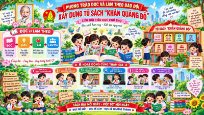 PHONG TRÀO “ĐỌC VÀ LÀM THEO BÁO ĐỘI” KẾT HỢP “MỖI TUẦN MỘT CÂU CHUYỆN ĐẸP, MỘT CUỐN SÁCH HAY, MỘT TẤM GƯƠNG SÁNG” NĂM HỌC 2026 – 2027