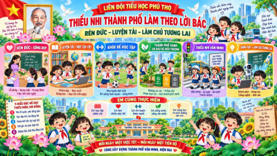 LỄ PHÁT ĐỘNG CHỦ ĐỀ NĂM HỌC 2026 – 2027: “THIẾU NHI THÀNH PHỐ LÀM THEO LỜI BÁC - RÈN ĐỨC, LUYỆN TÀI, LÀM CHỦ TƯƠNG LAI”