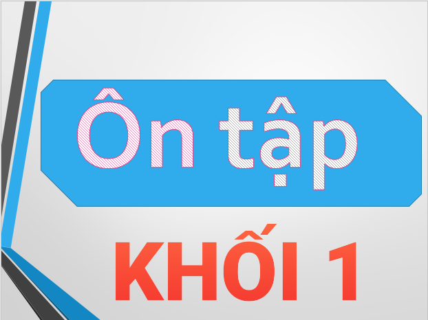 Bài tập ôn khối 1 từ 30/3/2020 đến 04/4/2020
