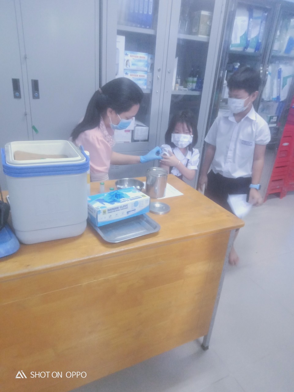 Chiến dịch tiêm vắc xin bạch hầu, ho gà, Uốn ván tại trường