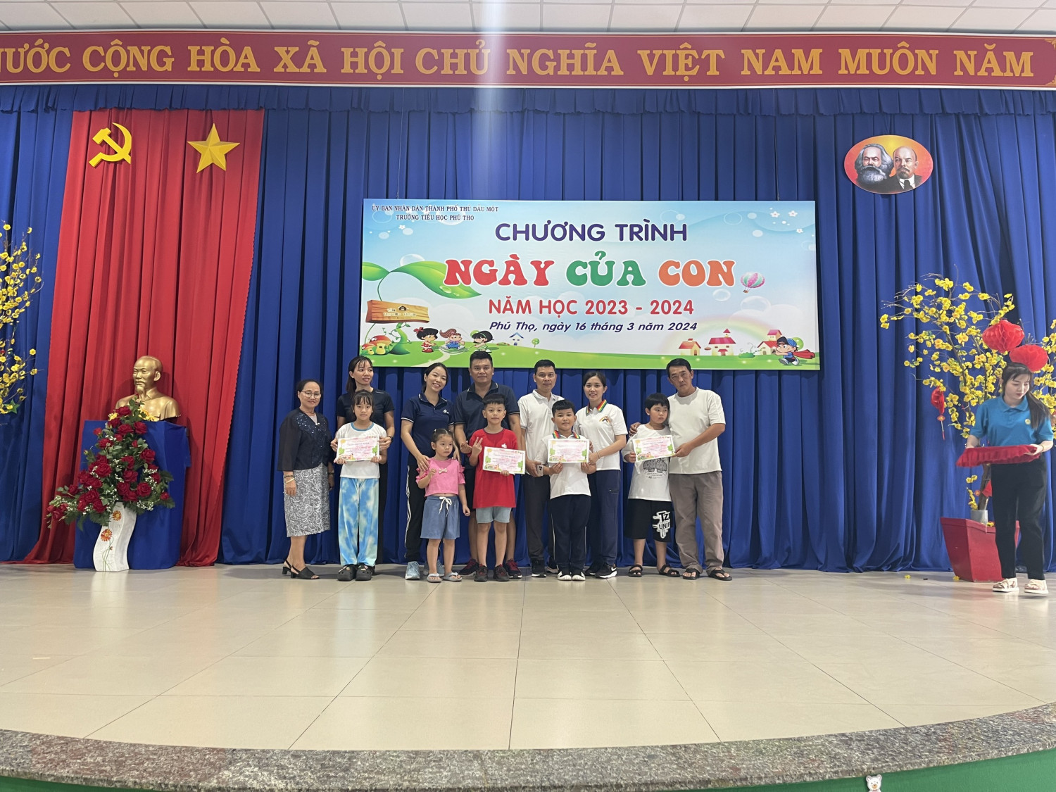 CHƯƠNG TRÌNH “NGÀY CỦA CON” CỦA TRƯỜNG TIỂU HỌC PHÚ THỌ