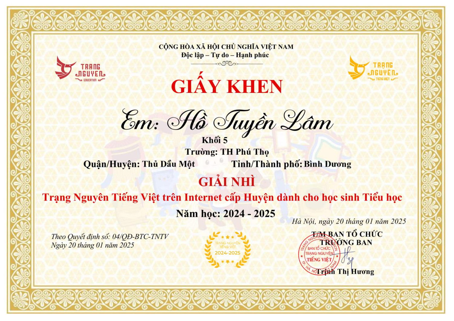 GIAY KHEN phutho52hotuyenlam