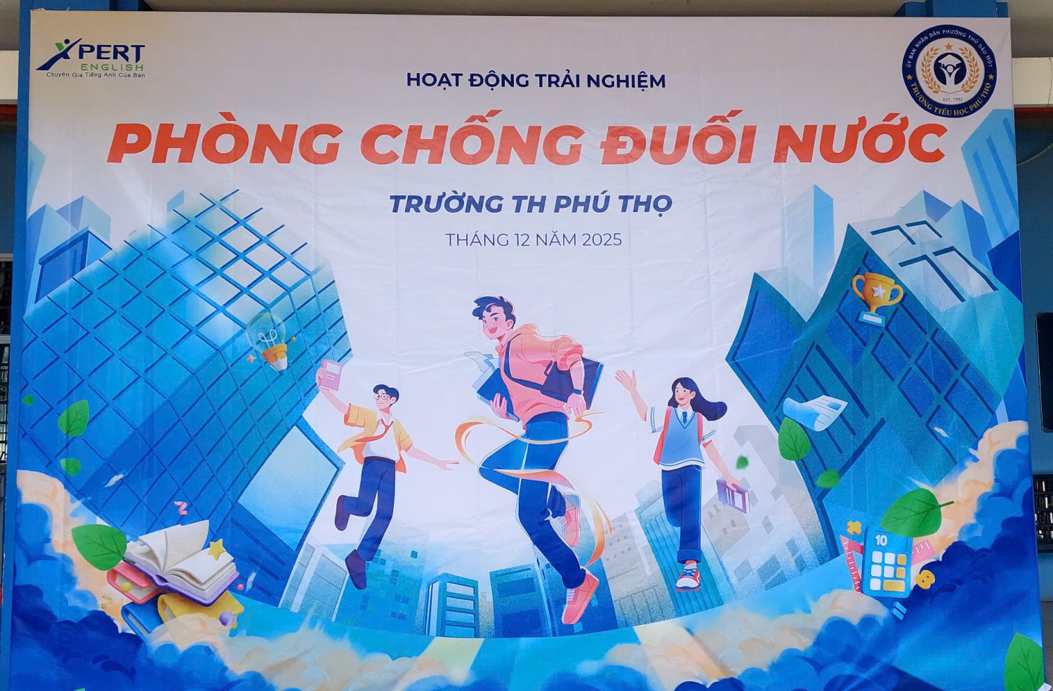 CHUYÊN ĐỀ “PHÒNG CHỐNG ĐUỐI NƯỚC” – TRẢI NGHIỆM BỔ ÍCH CHO HỌC SINH TRƯỜNG TIỂU HỌC PHÚ THỌ